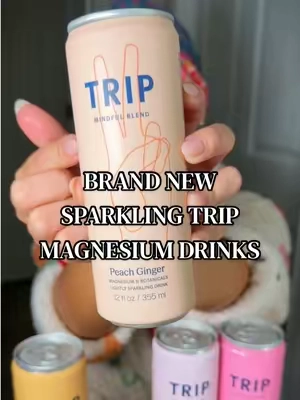 Trying the BRAND NEW Chill Girls Club drinks from @TRIP 💕🤏🏼 #magnesium #magnesiumdrink #trip #takeatrip #drinktrip 