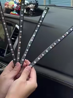 My Car Lights Are Now Dancing To My Playlist 😂 #MusicSyncLightBar #DancingLights #CarLights #Viral #AmbientLighting