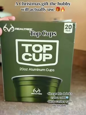 A Christmas gift for your husband that he will actually like and use 🔥 #christmasgiftsforhim #giftsforhusband #christmasgiftsfordad #tiktokshopstockup #reusablealuminumpartycups 