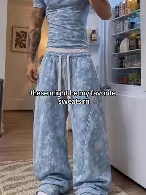 the color got me #sweatpants #baggypants #bluepants #mensfashion #OOTD 