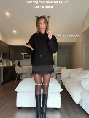 the perfect layering skort for fall! loveee