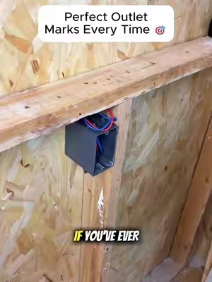 This drywall outlet marker tool helps you find exact box locations faster, creating cleaner cuts with less measuring, fewer mistakes, and smoother installation for every renovation project.#toolupgrade#SummerVibes#DealsForYouDays#DIYProjects#HomeImprovement 