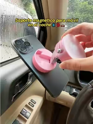 Soporte magnético viral para teléfono ¡no te lo pierdas! #suctionphonemount #suctionphoneholder #tiktokmademebuyit #toolupgrade #phonemount 