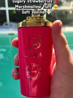 Lara candy, a fresh but also sweet and addictively good smelling fragrance.#creatorsearchinsights #budgetfragrance #vanillagirl #smellgood #unisexfragrance 