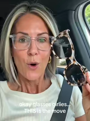 I genuinely don't have the patience to switch between two pairs anymore. #fitoversunglasses #glassesgirl #overglassessunglasses #sunglassesstyle #tiktokfinds 