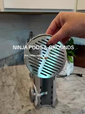 The coffee maker of my DREAMS ☕️😭 grounds + pods in one machine?! Plus a frother? Say less. 🤎✨ 