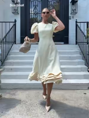 A serious princess dress 😍😍 I’m 5’8 wearing a small. @Likemychoice Global #minidress #dress #puffsleeves #classicstyle 