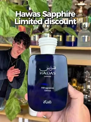 Hawas Sapphire is back and on a fall discount for a great deal 🍂 #fragrancetok #fragrancetiktok #mensfragrance #fragrances #fbfragrances 