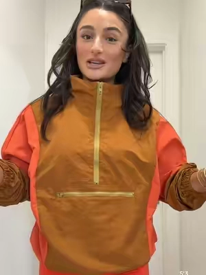 The cutest FP inspired windbreaker 🤭 @Fisoew Fashion #windbreaker #halfzip #sportychic #falloutfitinspo #tiktokshopstockup 