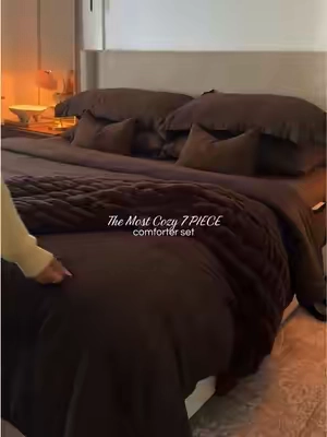 #7piececimforterset #comforterset #fallbedding 
