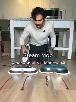 Didn’t expect the difference 😳 #spinmop #steammop #spinningmop 