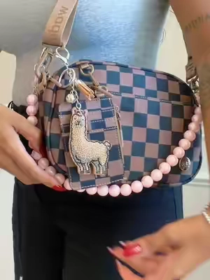 Always With Me in Chestnut Checkered 🤎✨ The perfect everyday bag with a classic checkered print, cute, practical, and easy to style with any outfit! #tiktokshopstockup #IrisAndRainbow #irisarmy #BagTok #tiktokmademebuyit 