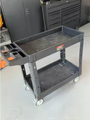 Make moving heavy tools and supplies around the garage way easier. This VEVOR utility cart holds up to 550 lbs and gives you plenty of space to keep everything organized and within reach. 🛠️ #VEVOR #UtilityCart #GarageTools #ToolStorage #GarageSetup 