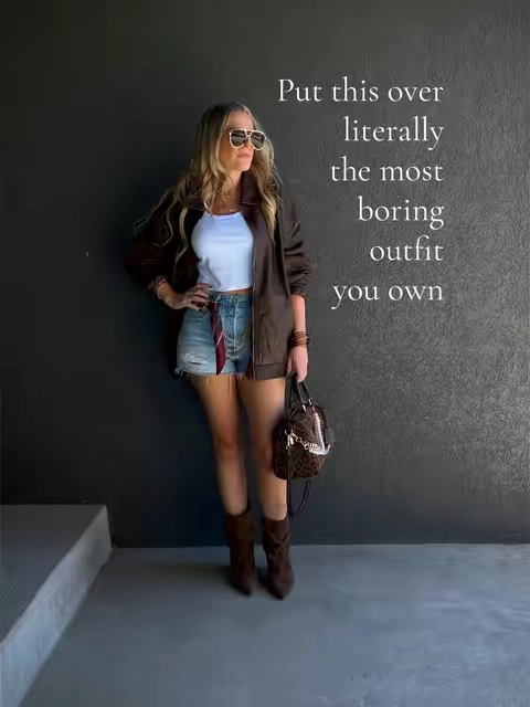 5’2” 107# 26.5 ”waist 36.5” hips Sz:S  If you want one jacket that can do most of the work for the outfit, this oversized faux leather jacket from Tillys is such a good one. The faux leather looks surprisingly realistic in person, and for the price, it gives you that expensive-looking statement layer you can throw over basically anything.  #fauxleatherjacket #bomberjacket #brownleatherjacket #TikTokShopCreatorPicks #TikTokShopStockUp @Tillys thank you for gifting this to try 