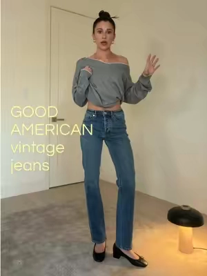 OBSESSED w this pair @GOOD AMERICAN I’m 5’7 wearing the 00/24! 