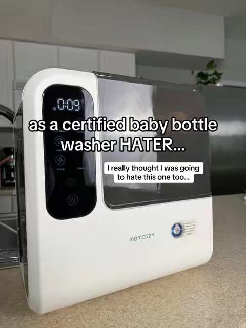 Third baby and I really thought a bottle washer was one of those baby products you absolutely did NOT need 😅 Then I started using the Momcozy D8 bottle washer and realized how much time I was spending washing bottles, pump parts and tiny baby feeding pieces by hand. It washes, steam sanitizes and dries everything for me while I’m doing literally anything else 🫠 Consider me converted… @Momcozy  #BottleWasher #BabyBottleWasher #NewMomMustHaves #BabyEssentials #MomTok
