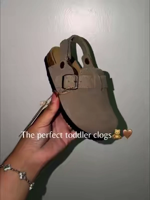 Toddler clogs 🤎🧸 #toddlerclogs #projectcloud #projectcloudclogs #clogsforkids #tiktokshopclogs  