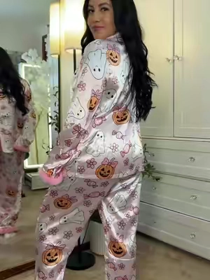 #halloween #halloweenpjs #halloweencountdown #matchingpjs 