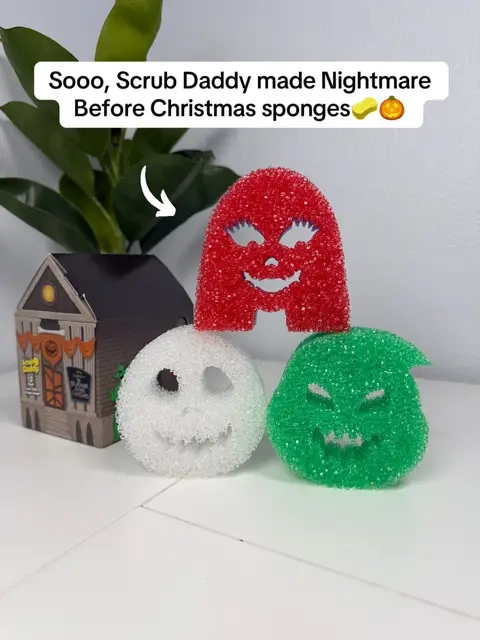 To cute to miss out on 🎃🧡 #scrubdaddy #nightmarebeforechristmas #spookyseason #TikTokShopCreatorPicks #TikTokShopStockUp 