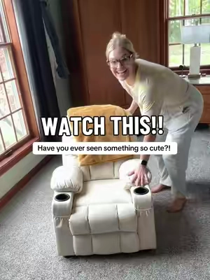 This is the CUTEST toddler chair!! My toddler LOVES cuddling up in this at the end of the day!  #kidsfurniture #kidschair #recliner #toddlermusthaves #toddlers 