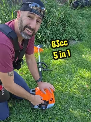 VEVOR 63cc 2-Cycle Gas Power 5-in-1 Handheld Tool Set - Gas Hedge Trimmer, String Trimmer, 3T/40T Brush Cutter, Rust-Resist Aluminum Pole Saw, Cordless Weed Eater with Rubber Grip & Protective Gear for Branches/Vines @VEVOR Store #tiktokshopstockup #SohoChic #TikTokshopbacktoschool #toolupgrade #vevorsuperbrandday 
