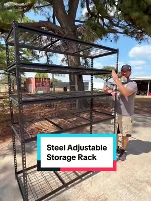 Heavy-duty storage without wasting floor space. 💪 Adjustable shelves and plenty of room to get the garage or shop organized. #VEVOR #GarageStorage #StorageRack #ShopOrganization #GarageOrganization @Haidee_Collab @VEVOR Outdoor Store @VEVOR Store @VEVOR Automotive Store 