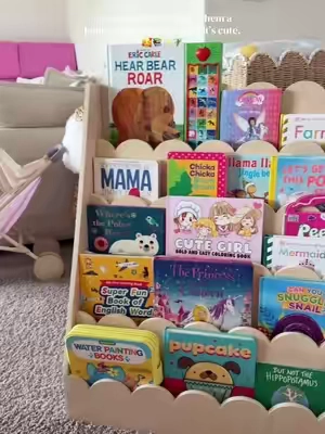Finally Back in stock!  #bookshelf #toddlermoms #books #screenfreeactivities #bookshelf 