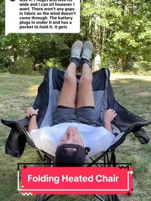 Replying to @Laura Lynn Nobody’s talking about this! #rockingchair #foldingchair #outdoorchair #heatedchair #tiktokshopcreatorpicks 
