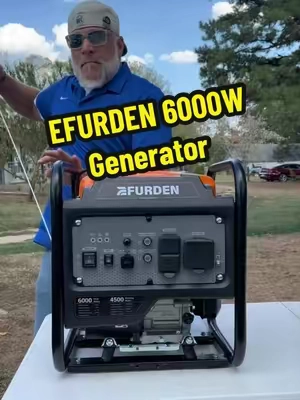 Efurden 6000 Watts Gas Powered Generator ##generator ##emergencypreparedness ##poweroutage ##tiktokshopstockup ##tiktokshopstockup