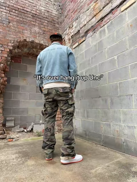 Aye OG if you see this dust them timbs off or that fitted them js throw on a beanie a jersey track jacket and get some new pants rock the hell out of em #camopants #cargopants #streetwear 