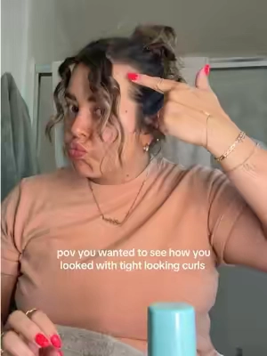 should I try my whole head next?? this interchangeable wand is so cool!! #curlyhair #bioionic #bioionictools #curlmyhairwithme 