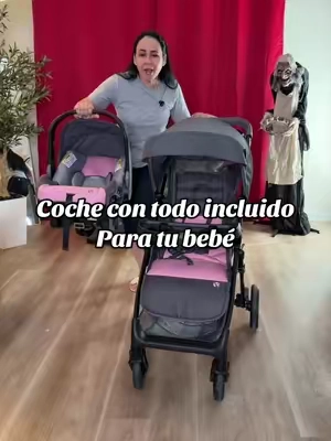 Coche con todo incluido para tu bebé. #cocheconcarseat #babytrend #maternity #maternidad #cocheparabebe 