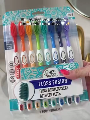Why did it take until 2026 to invent these flossing toothbrushes?! Designed with longer bristles that can clean between teeth, these are perfect for those of us that dont always remember to floss 🤭🦷🪥✨️ #oralhygiene  #floss #plaque #tartar #flossing 