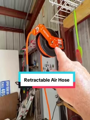 No more dragging air hoses around the shop! 💪 Pull out what you need, lock it in place, and let it retract when you’re done. #VEVOR #AirHoseReel #GarageTools #ShopTools #ToolTok @Haidee_Collab @VEVOR Outdoor Store @VEVOR Store @VEVOR Automotive Store 
