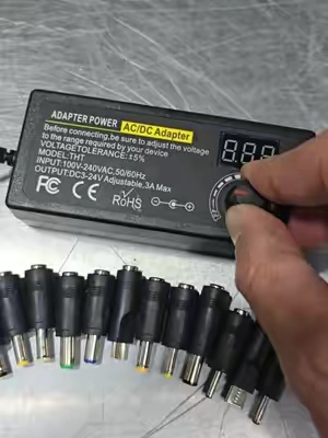 Replying to @preformativeperson POV: Every device wants a different adapter and your drawer is full of the wrong ones until this 3–24V supply covers the job 🔌 This Adjustable 3–24V Power Supply lets you set the output for repairs, testing, LED strips, radios, routers, and small electronics. One unit on the bench instead of a pile of random wall warts. Set the power. Get to work. If you want one supply that handles a lot of electronics jobs, this adjustable unit is a solid pick. Drop a 🔌 if you need this! Tap the orange cart 🛒 #PowerSupply #AdjustablePowerSupply #ElectronicsTools #BenchPower #DIYElectronics
