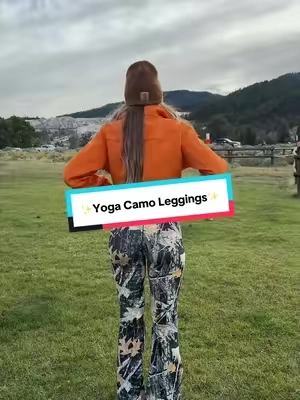 The camo print with the flared fit is SUCH a combo. Comfy, flattering, and an easy way to make a basic outfit more fun. #CamoLeggings #FlareLeggings #CamoStyle #EverydayOutfit #TikTokShopFinds