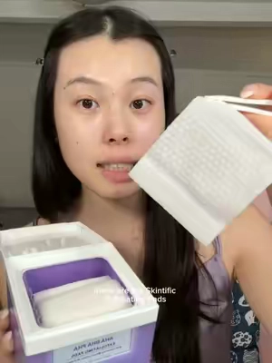 my skin has never felt this clean after a toner pad @SKINTIFIC US Store #skintificpartner 