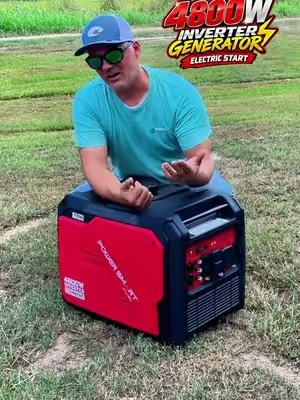 4800W Portable Inverter Generator – Electric Start Backup Power DESCRIPTION: Power up at home, at the campsite, or on the job with this PowerSmart 4800W portable inverter generator. Features electric start, a compact enclosed design, multiple outlets, and inverter technology for clean, stable power. Great for emergency backup power, camping, RV trips, tailgating, outdoor projects, and keeping essential appliances running during power outages and storms. KEYWORDS: 4800 watt inverter generator, portable generator, electric start generator, backup generator, emergency power, home backup power, camping generator, RV generator, quiet inverter generator, storm preparedness, power outage generator, portable power HASHTAGS: #InverterGenerator #PortableGenerator #BackupPower #EmergencyPower #StormPreparedness