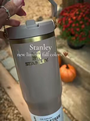 Obsessed with the new Stanley colors for fall. The IceFlow Flip Straw tumbler is leakproof, dishwasher safe, and the handle makes it perfect for staying hydrated on the go @Stanley 1913 #stanley1913 #stanley1913partner #stanleylimitededition #falltumbler #waterbottle 