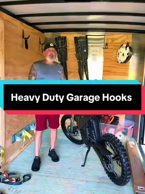Get your tools off the floor and on the wall. 🛠️🔥 #GarageOrganization #ToolStorage #GarageHooks #GarageSetup #TikTokShop @TIDY MONSTER 