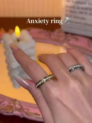 Spinning it around really eases my anxiety#rings #anxietyrelief #giftforher #fyp #tiktokshopfinds p