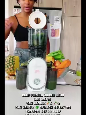 Once you start making fresh cold-pressed juice at home… it’s HARD to go back 😭🍏🥕🍋 Throw everything in, let the juicer do the work, and now I’ve got fresh juice ready for the week. 🙌🏾 If you’ve been wanting to start juicing at home, THIS is your sign. #ColdPressedJuice #Juicing #Juicer #HealthyHabits #wellness 
