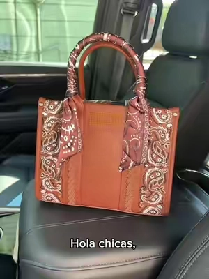 Wrangler Desert Paisley Medium Tote Bag for Women Floral Embroidered Top Handle Handbags with Bandana #MedionBagForWomen #Handbags #bolsoparamujeres #TikTokShopStocKup #tiktokshopcreatorpicks