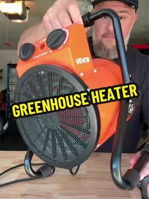 Cold weather doesn’t have to shut down your greenhouse, garage, or shop. This 1500W electric heater has adjustable heat, a separate digital thermostat, fan-only mode, and a portable design so you can keep the spaces you actually use comfortable all winter. #vevor #electricheater #greenhouseheater #garageheater #spaceheater 