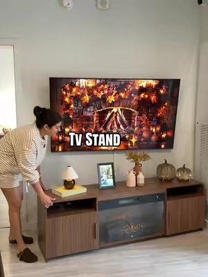 Tv stand con chimenea… #fireplacetvstand #tvstand #tvstands 