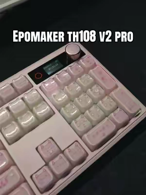 Replying to @Divine.Vines 🌱 I knew I wasn’t the only one that likes them pink n creamy. I think these are sold out already 🥲 #creamykeyboards #creamykeyboard #GamingSetup #gaminggear #epomakerth108v2pro 