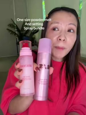Two setting sprays, two completely different finishes 💕 ONE/SIZE Powder Melt gives a glassy glow, while On ’Til Dawn helps mattify and lock your makeup in place. Which finish are you choosing? #ONESIZEBeauty #SettingSpray #PowderMelt #makeupsettingspray 