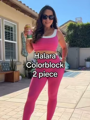 The color blocking. The matching fit. The Y2K energy. 😍 This Halara yoga set makes the whole outfit look styled without even trying. Cute enough for coffee runs, comfy enough for all day, and the matching set just makes it an easy yes. #Halara #HalaraActivewear #MatchingSet #Y2KStyle #Athleisure