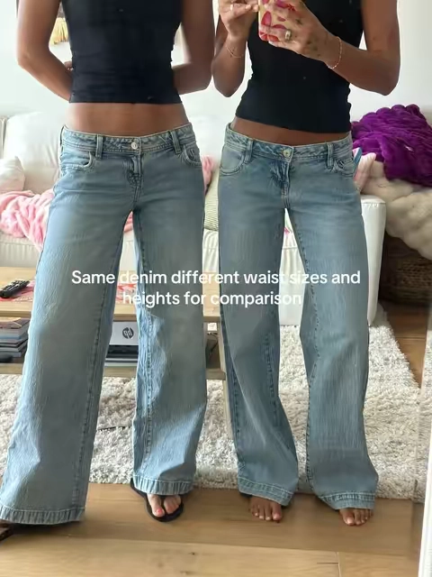 fits the waist with the baggy legs 