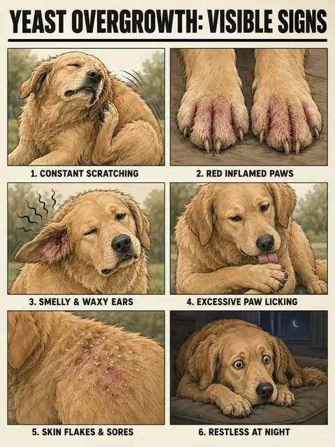 Spot the signs? It might be yeast. #doghealth  #yeastinfection  #itchydog #nature #naturelovers #naturevibes #growthmindsets #backtoourroots #healling #healingjoumneys #grateful #wayoflife #itsallworkingoutforme #dogs #dogsoftiktoks #yeastinfections #WeeklyDeals #tiktokshopspringglowup #TikTokShopStockUp #Carmelie #lickingpaws #doglife #yeast #tiktokshopstockup